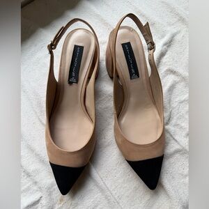 Steve Madden Tan and Black Heels Classic Elegance
